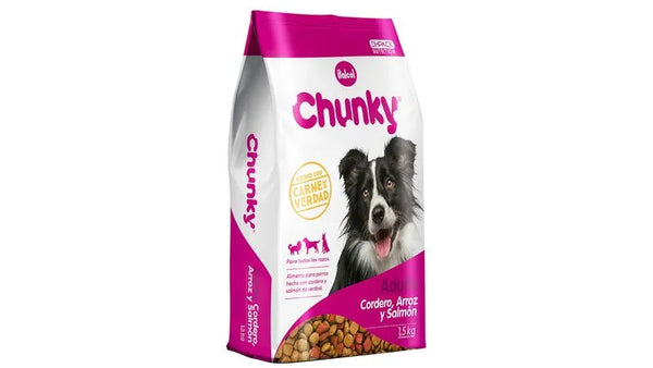 Chunky Perro Adulto Cordero, Arroz y Salmón