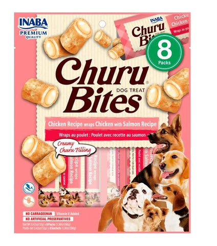 Churu Bites Perro Sabor Pollo y Salmón 8 Und