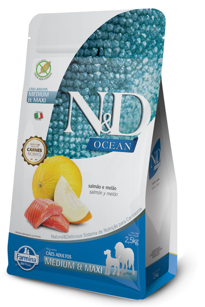 N&D Ocean Perro Maxi y Medium Salmón