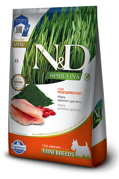 N&D Spirulina Perro Mini Sabor Tilapia