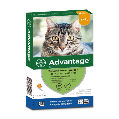 Advantage Gatos hasta 4 Kg