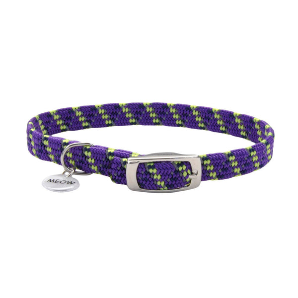 Coastal Collar Gato Elastacat Reflectivo Morado