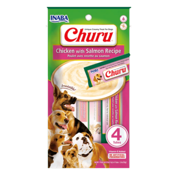 Churu Perro Sabor Pollo y Salmón