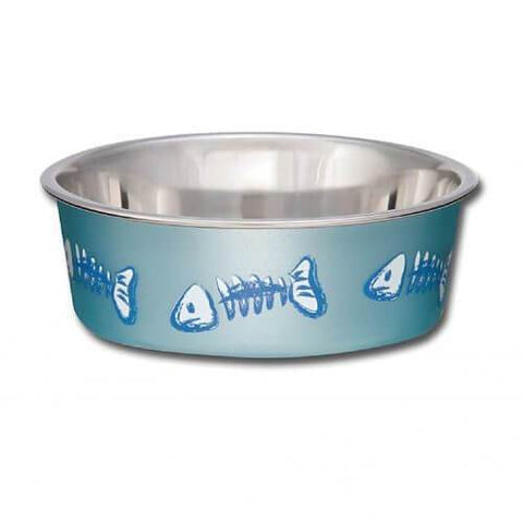 Comedero Gato Expresión Pez Azul