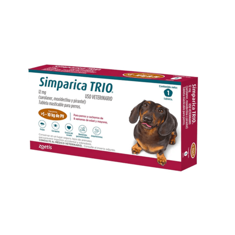 Simparica Trio 12 Mg 5 Kg a 10 Kg