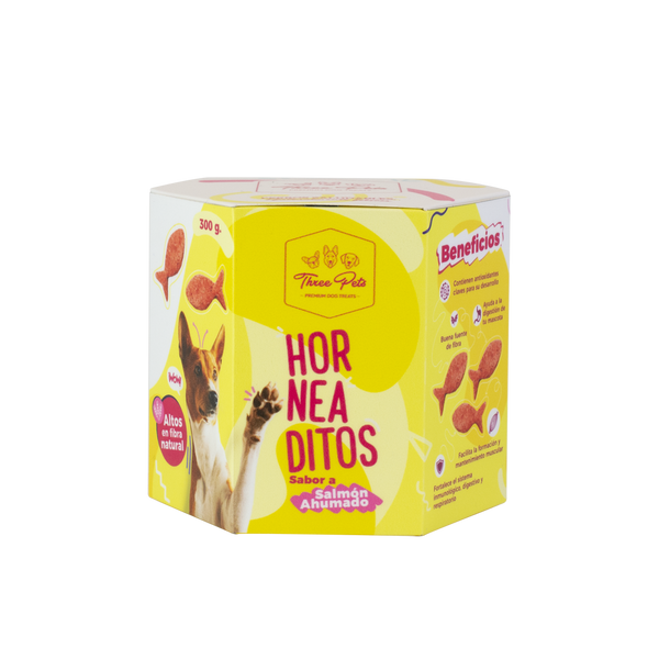 Horneaditos Snacks Sabor a Salmón Ahumado 300 Gr