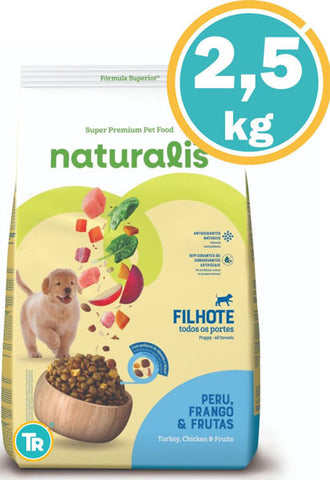 Naturalis Perro Cachorro Frango & Peru Frutas