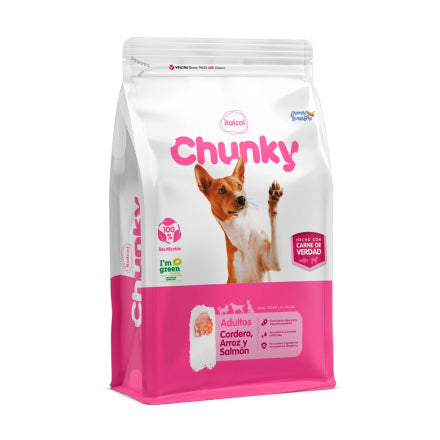 Chunky Perro Adulto Cordero, Arroz y Salmón