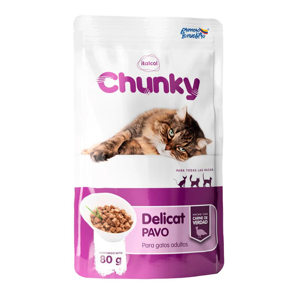 Chunky Delicat Trozos Pavo 80 Gr