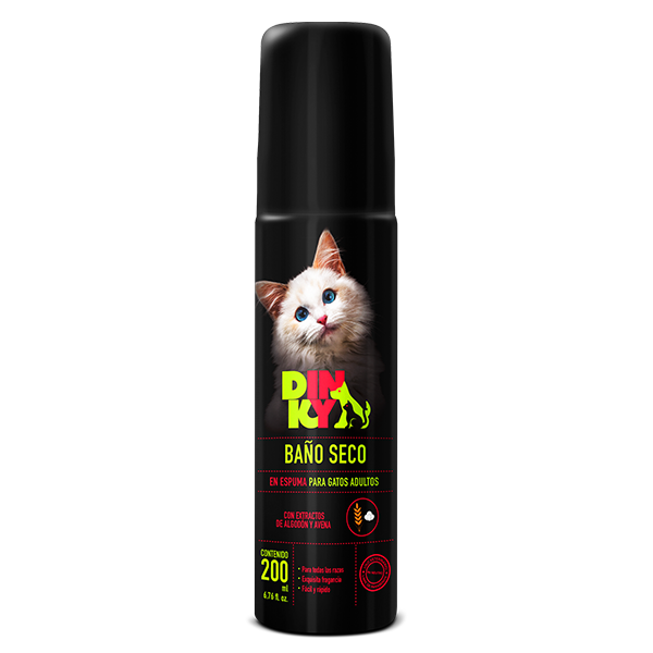 Baño Seco Dinky Gatos Adultos
