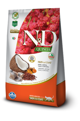 N&D Quinoa Gato Adulto Skin Coat Pescado