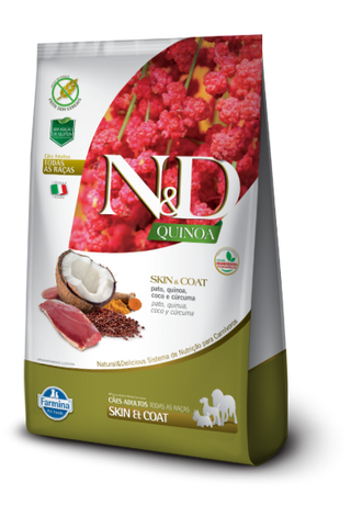 N&D Quinoa Perro Adulto Skin Coat Pato