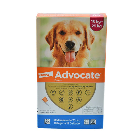 Advocate Perros de 10 Kg a 25 Kg