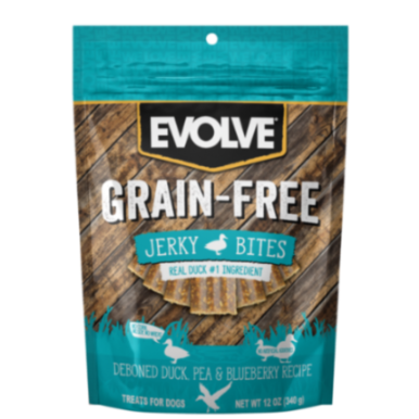 Evolve Dog Snack Grain Free Jerky Duck Pato 340 Gr