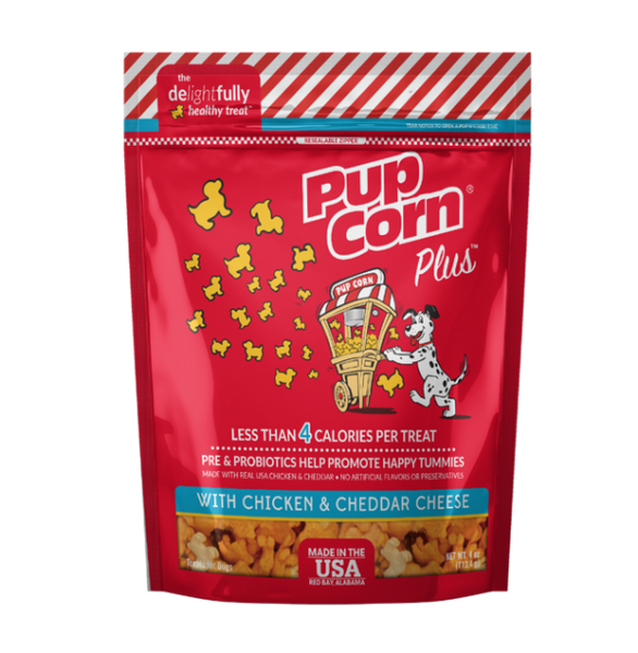 Pupcorn Plus Dog Snack Pollo Y Queso Cheddar 113 Gr