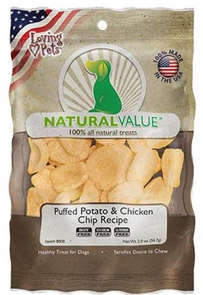 Natural Value Puffed Potato & Chicken Chip Recipe 56.7 Gr