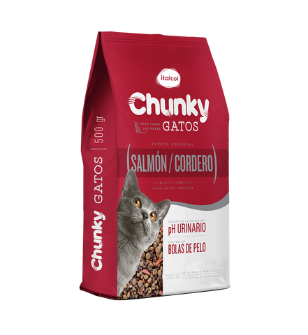 Chunky Gatos Salmon y Cordero