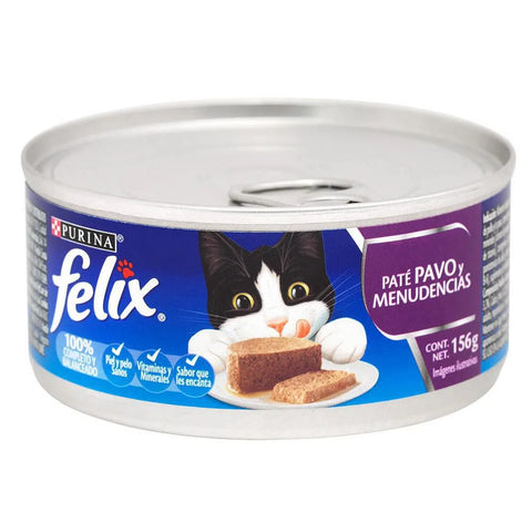 Felix Gatos Pate Pavo Y Menudencias 156 Gr