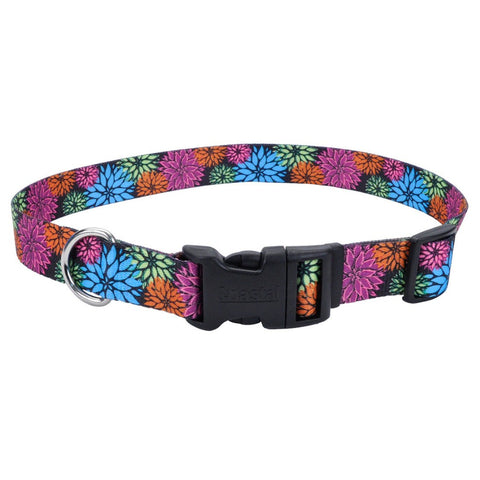 Coastal Perro Styles Flores Negro Collar