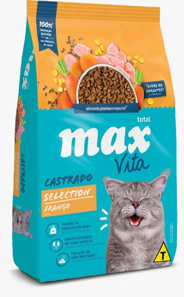 Max Vita Gato Castrado Selection Frango