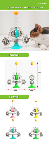 Juguete Rotario Robocat Con Chupa