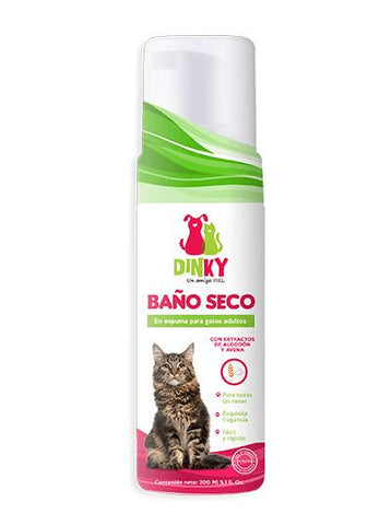 Baño Seco Dinky Gatos Adultos