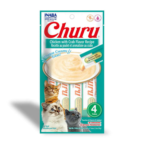 Churu Snack Gato Sabor Pollo y Cangrejo Unidad