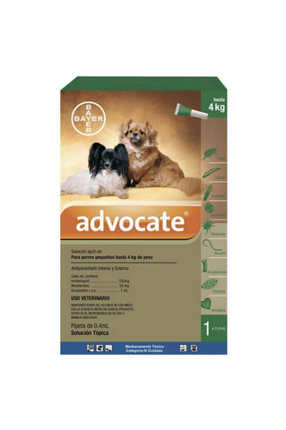 Advocate Perros hasta 4 Kg