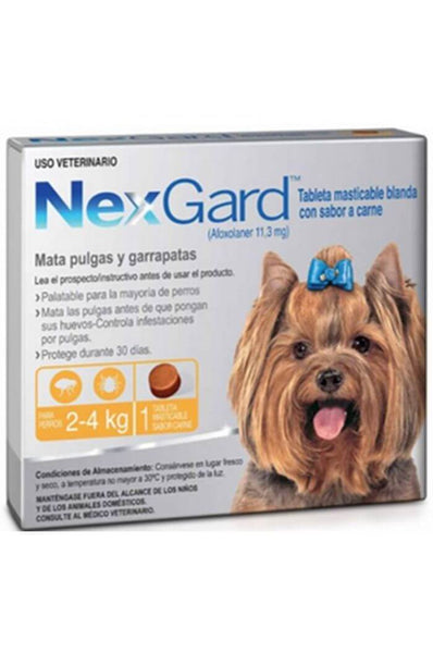 Nexgard Perros de 2 Kg a 4 Kg