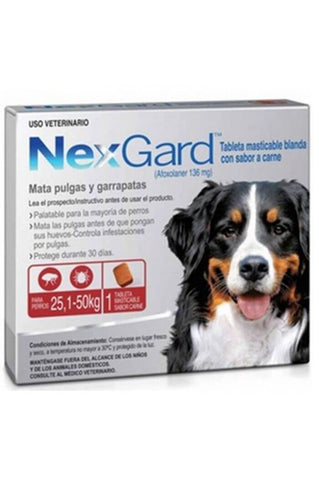Nexgard Perros de 25.1 Kg a 50 Kg
