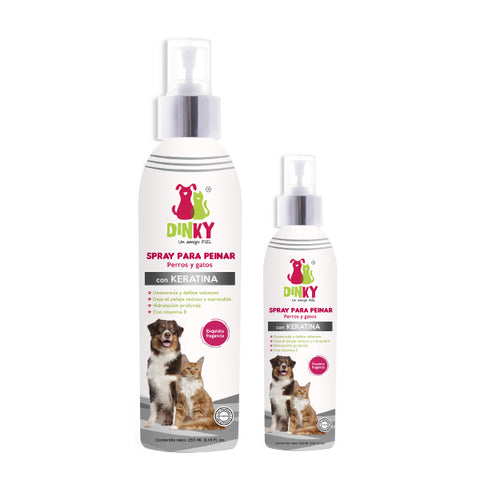 Dinky Spray para Peinar con Keratina Perros y gatos.